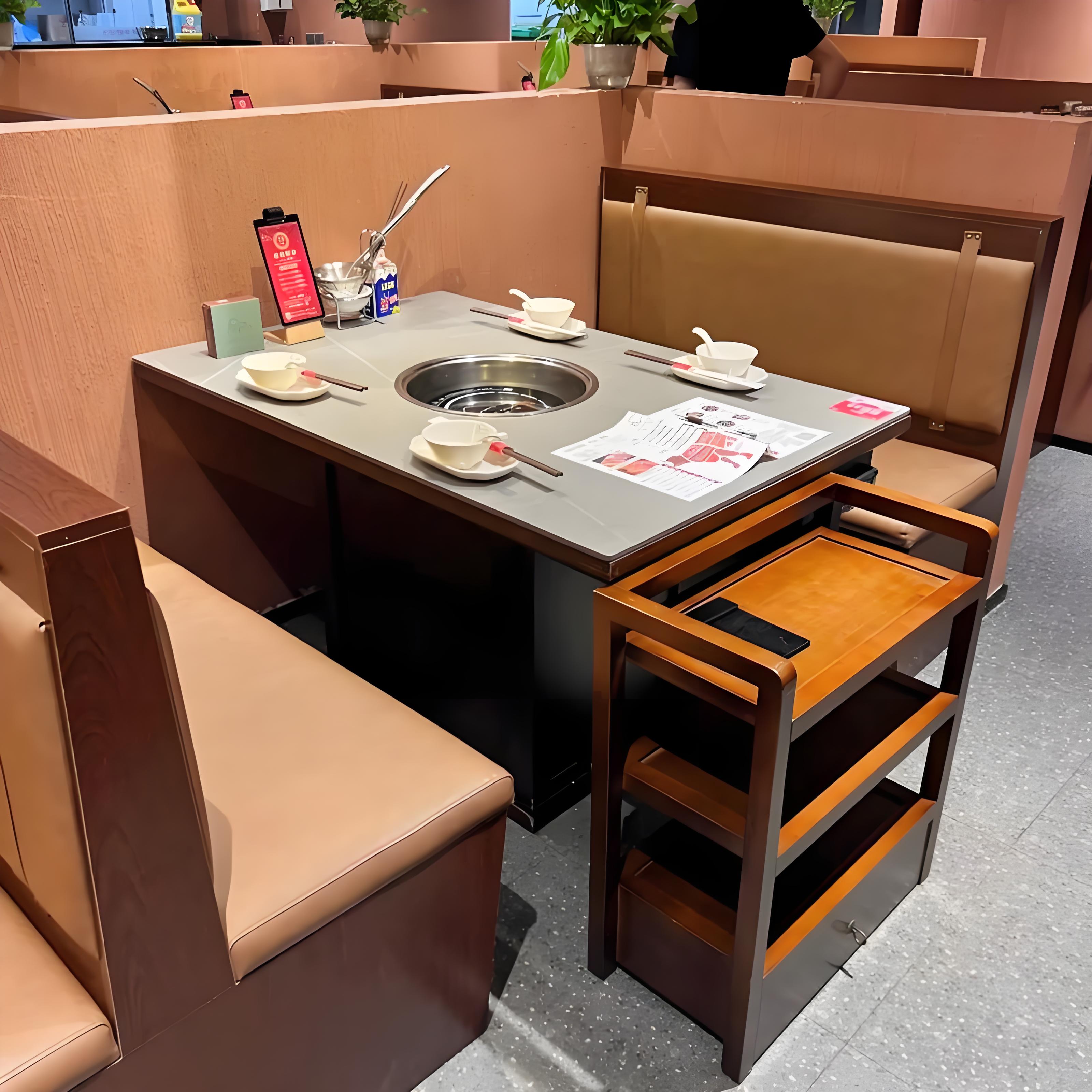 百色市无烟净化灶台铁锅炖灶台 - 方案